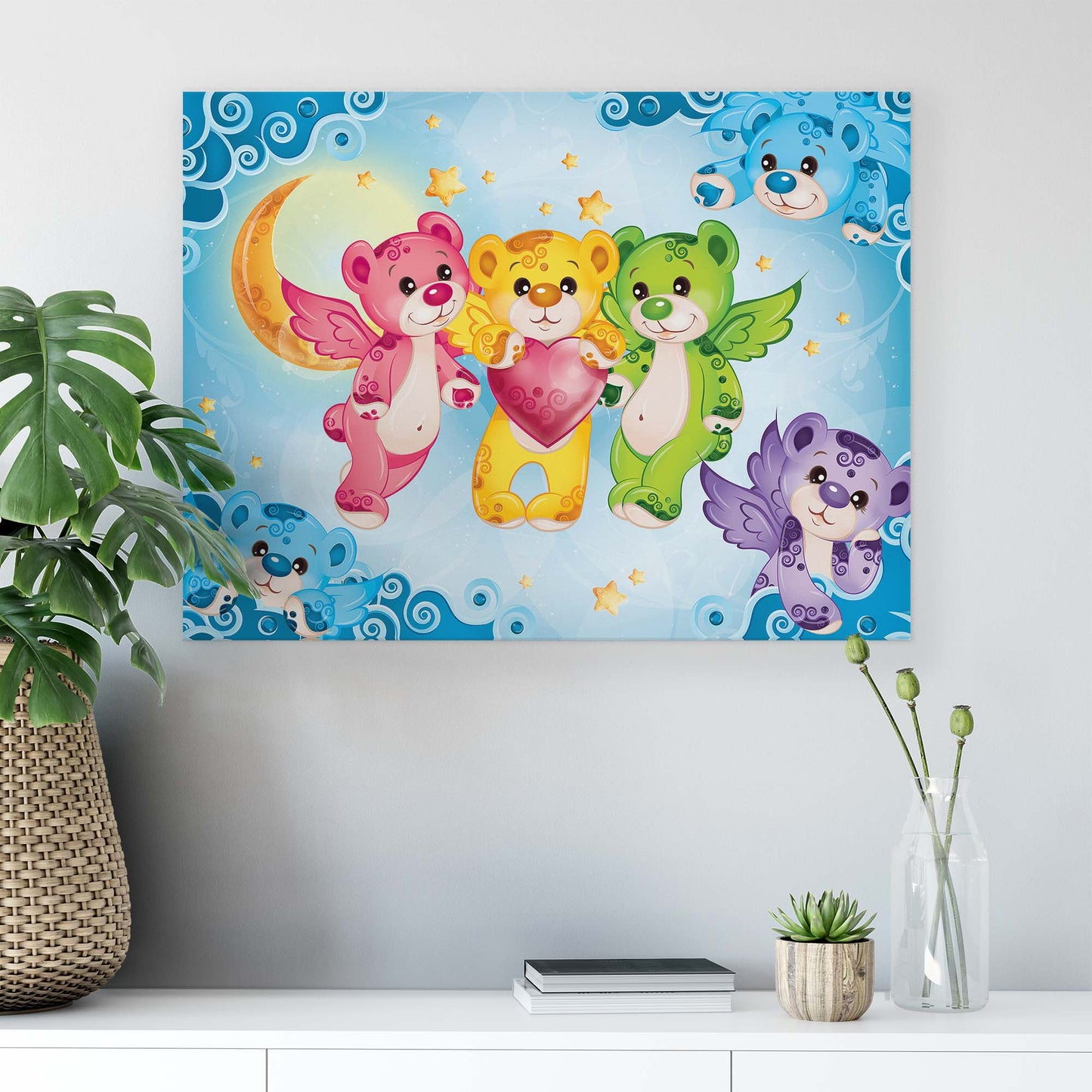 Care Bears Canvas Photo Print - USTAD HOME