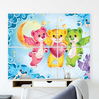 Care Bears Canvas Photo Print - USTAD HOME