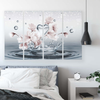 Modern Flowers, Nature, & Swirls Canvas Photo Print - USTAD HOME