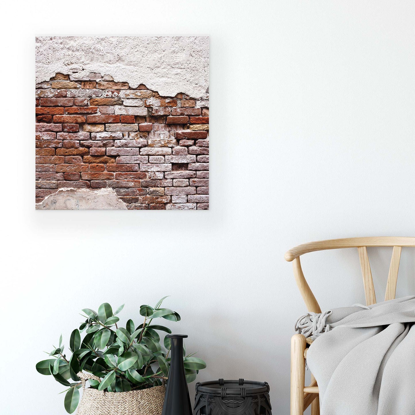 Brick Walls Canvas Photo Print - USTAD HOME