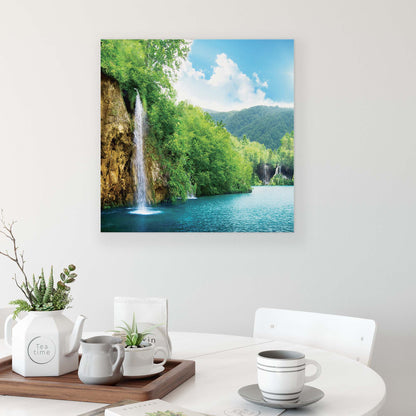 Lakes & Waterfalls Canvas Photo Print - USTAD HOME