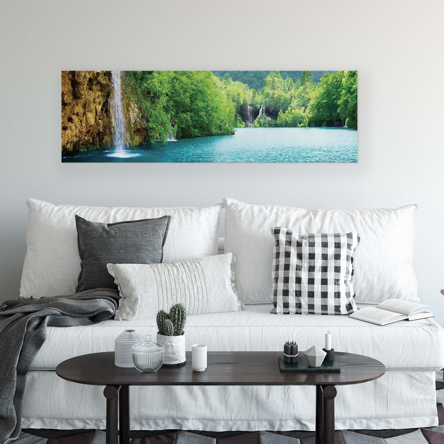 Lakes & Waterfalls Canvas Photo Print - USTAD HOME