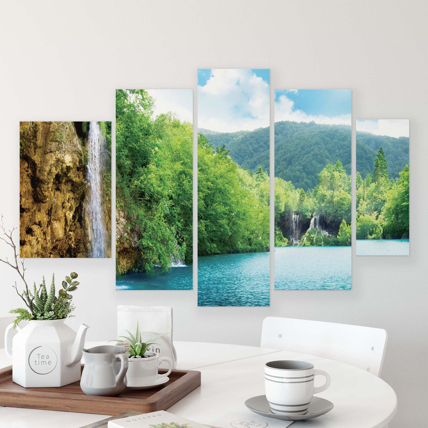 Lakes & Waterfalls Canvas Photo Print - USTAD HOME