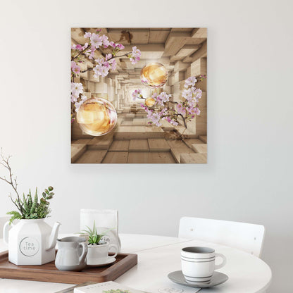 Modern Flowers, Nature, & Swirls Canvas Photo Print - USTAD HOME