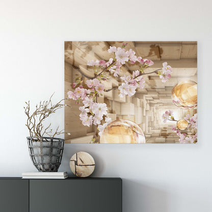 Modern Flowers, Nature, & Swirls Canvas Photo Print - USTAD HOME