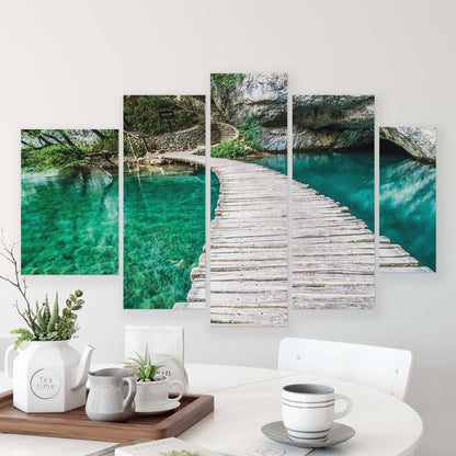 Lakes & Waterfalls Canvas Photo Print - USTAD HOME