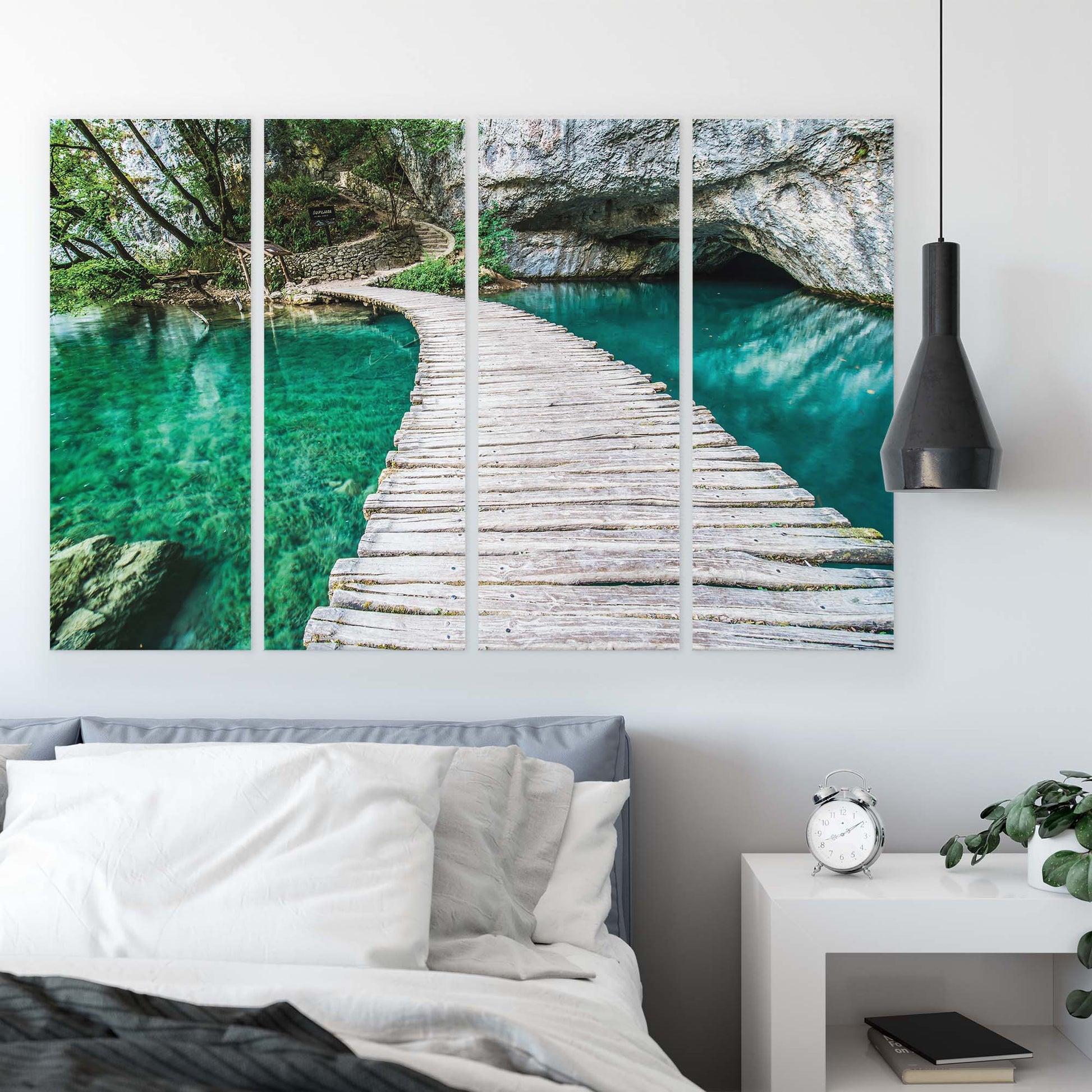 Lakes & Waterfalls Canvas Photo Print - USTAD HOME