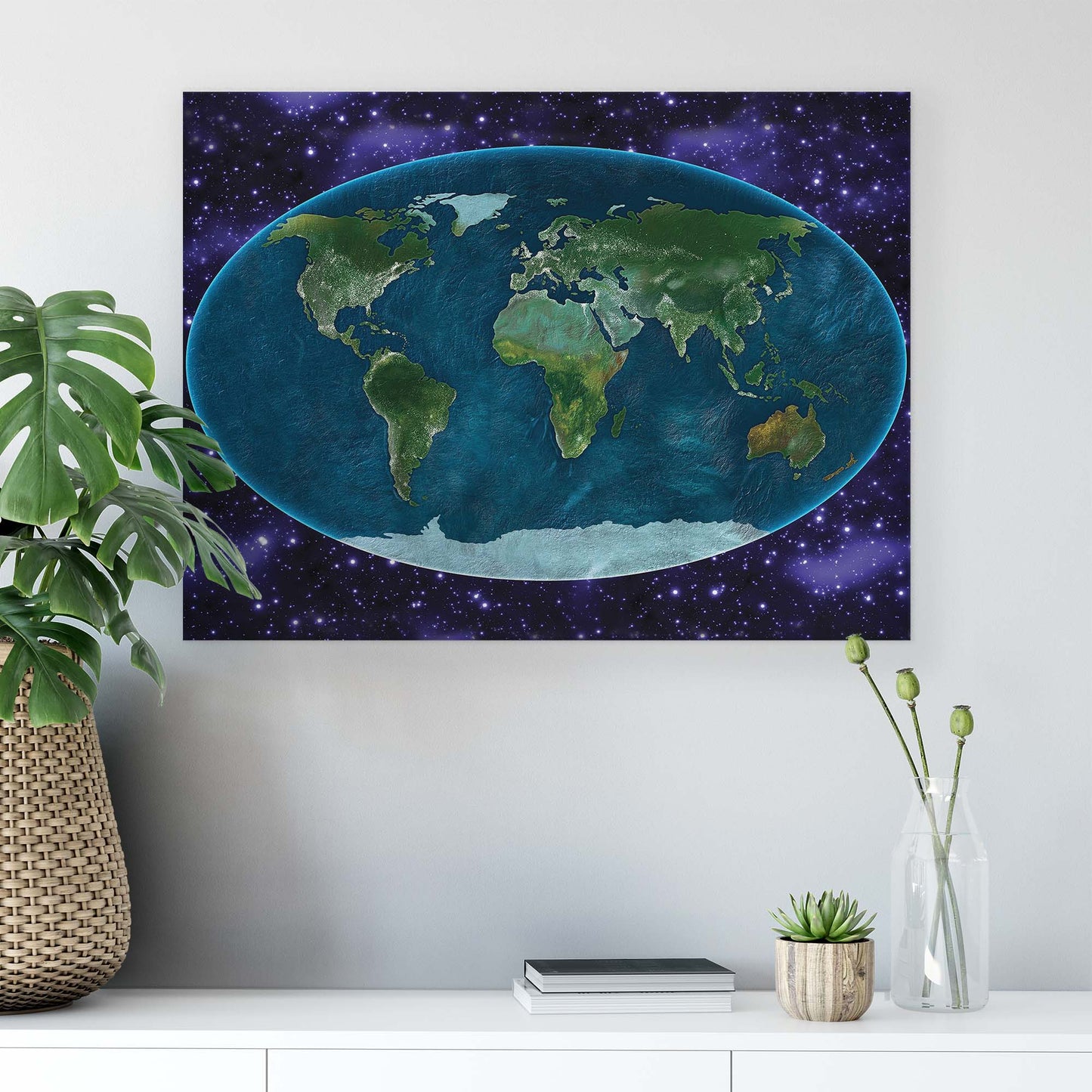 Maps Canvas Photo Print - USTAD HOME