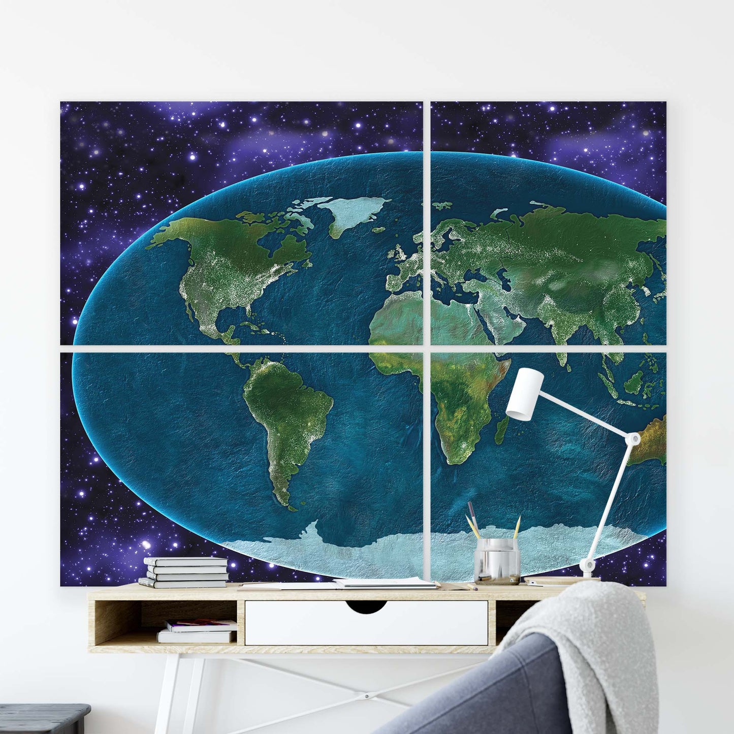 Maps Canvas Photo Print - USTAD HOME