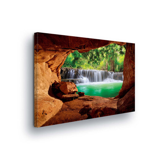 Lakes & Waterfalls Canvas Photo Print - USTAD HOME