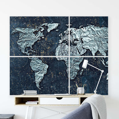 Maps Canvas Photo Print - USTAD HOME