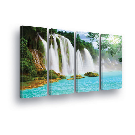 Lakes & Waterfalls Canvas Photo Print - USTAD HOME