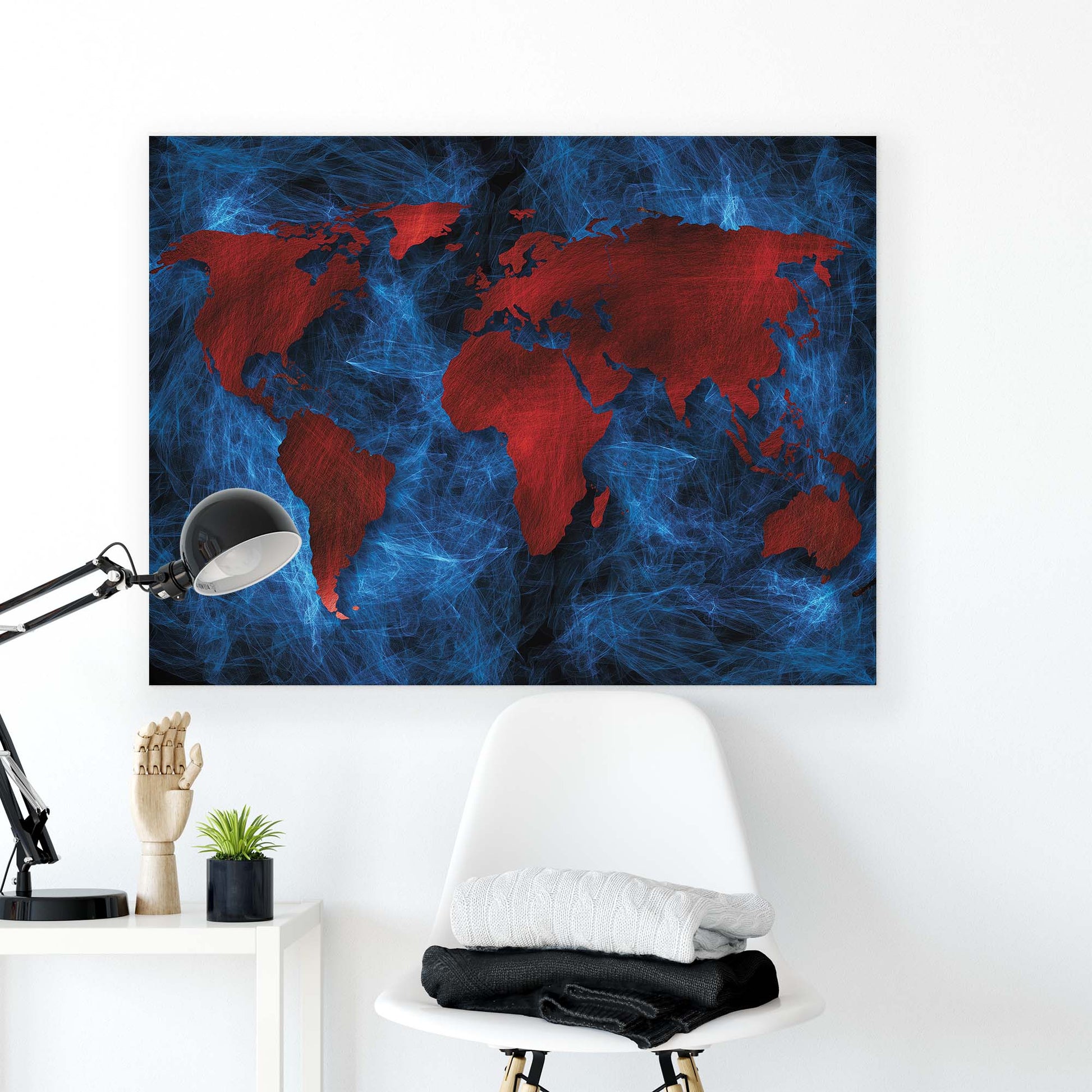 Maps Canvas Photo Print - USTAD HOME