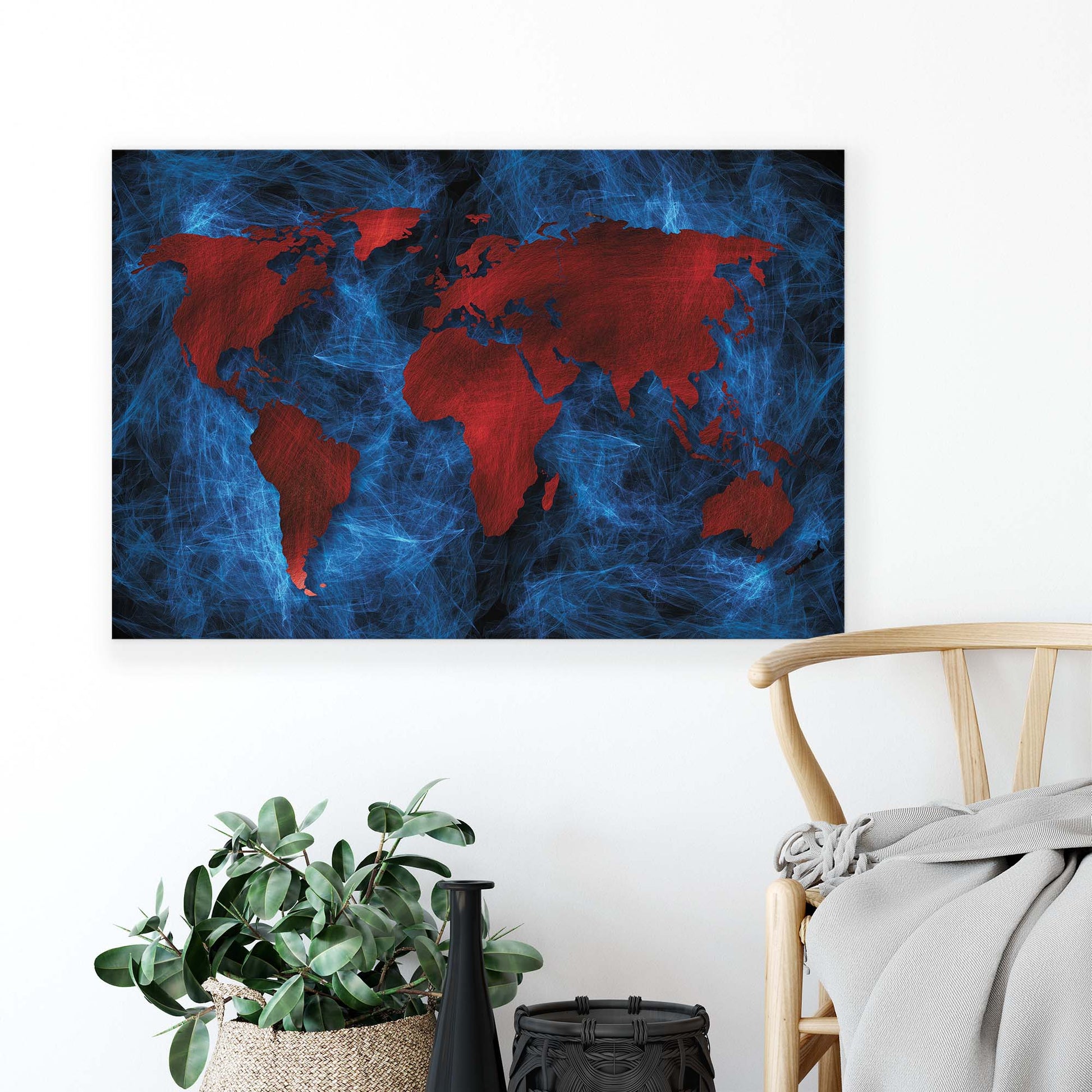 Maps Canvas Photo Print - USTAD HOME