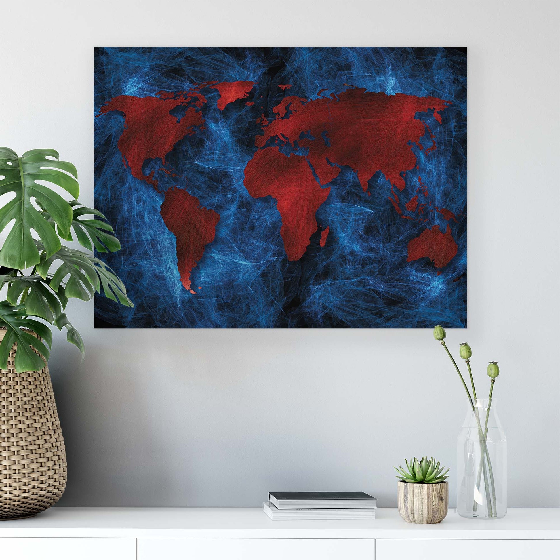 Maps Canvas Photo Print - USTAD HOME