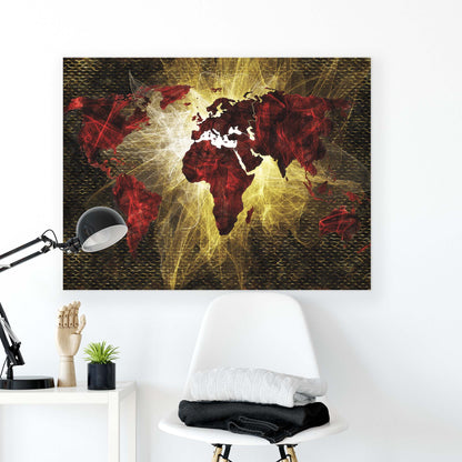 Maps Canvas Photo Print - USTAD HOME