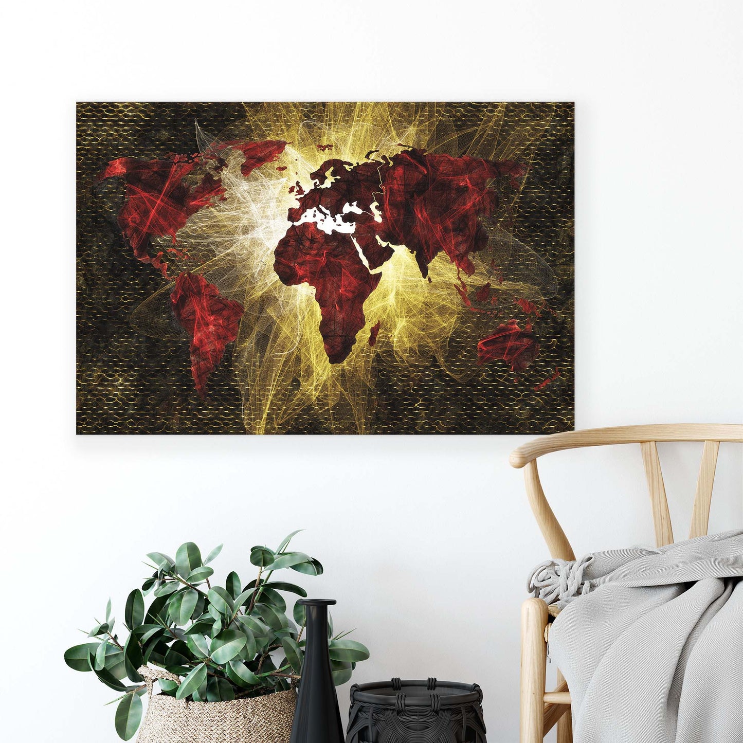 Maps Canvas Photo Print - USTAD HOME