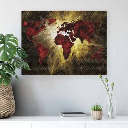 Maps Canvas Photo Print - USTAD HOME