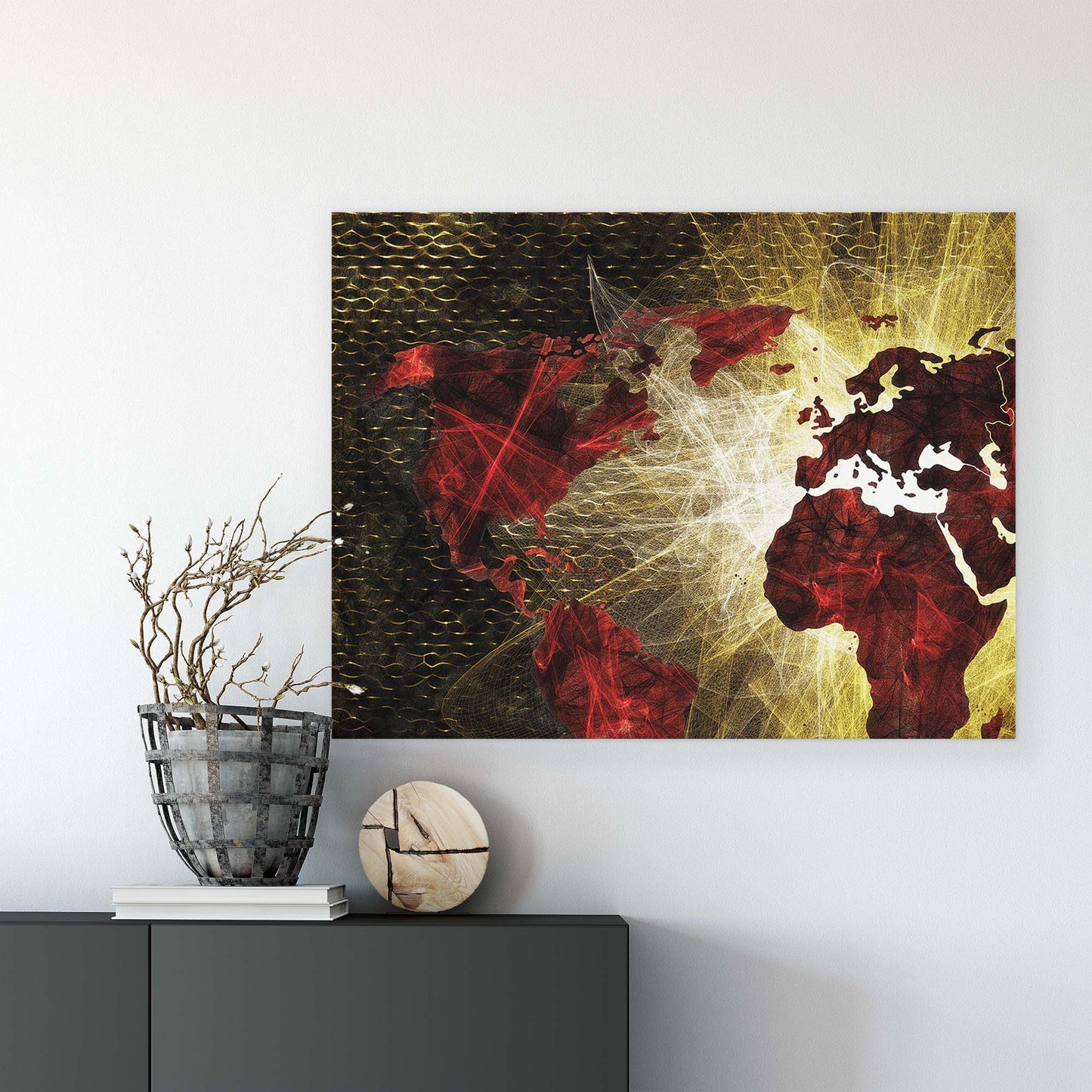 Maps Canvas Photo Print - USTAD HOME