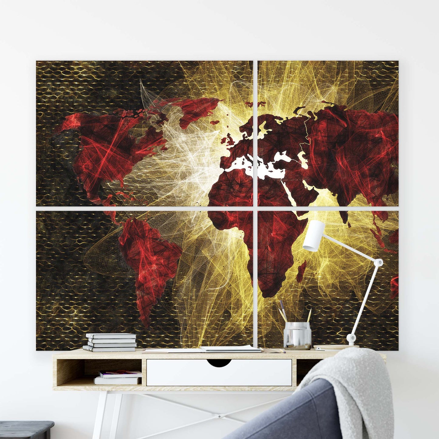 Maps Canvas Photo Print - USTAD HOME