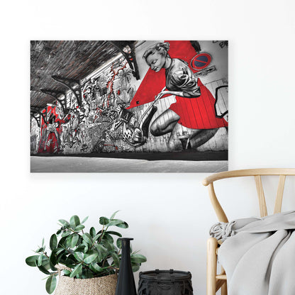 Graffiti Canvas Photo Print - USTAD HOME