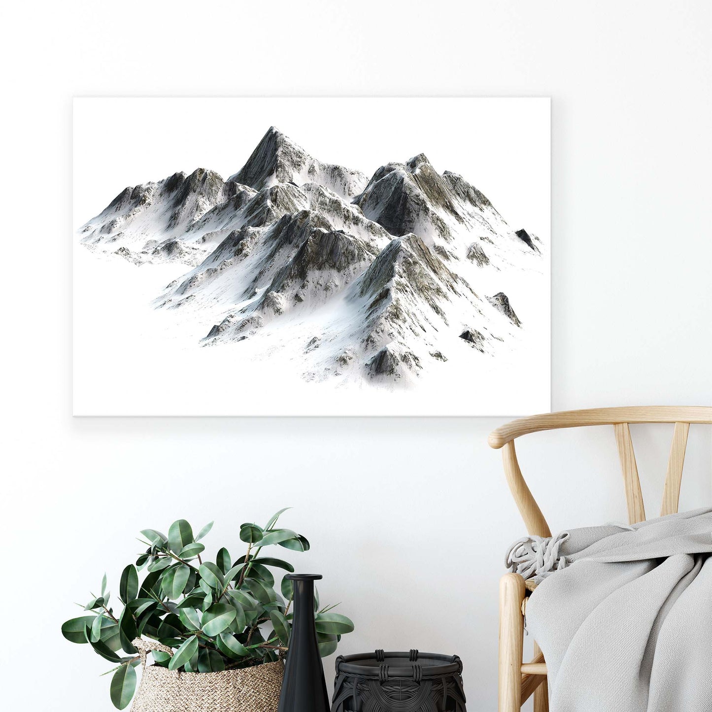 Mountains Canvas Photo Print - USTAD HOME