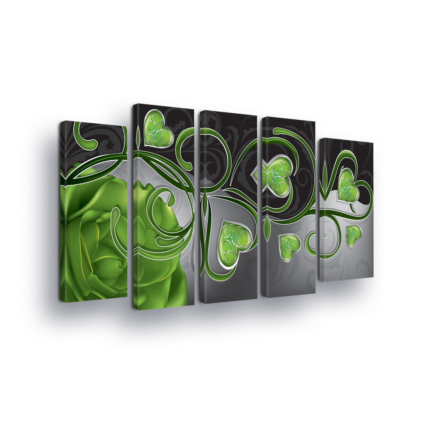 Modern Flowers, Nature, & Swirls Canvas Photo Print - USTAD HOME