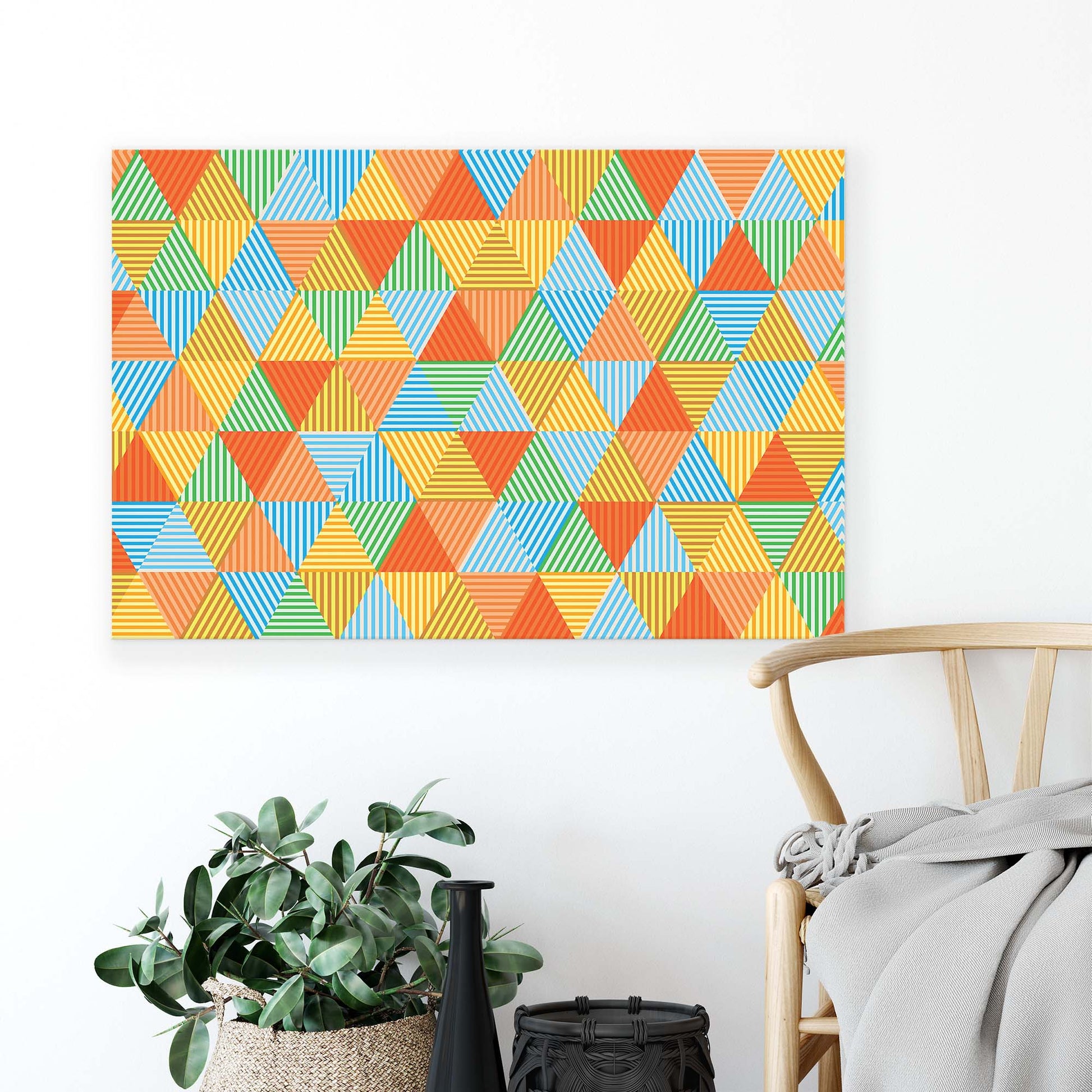 Geometric Canvas Photo Print - USTAD HOME