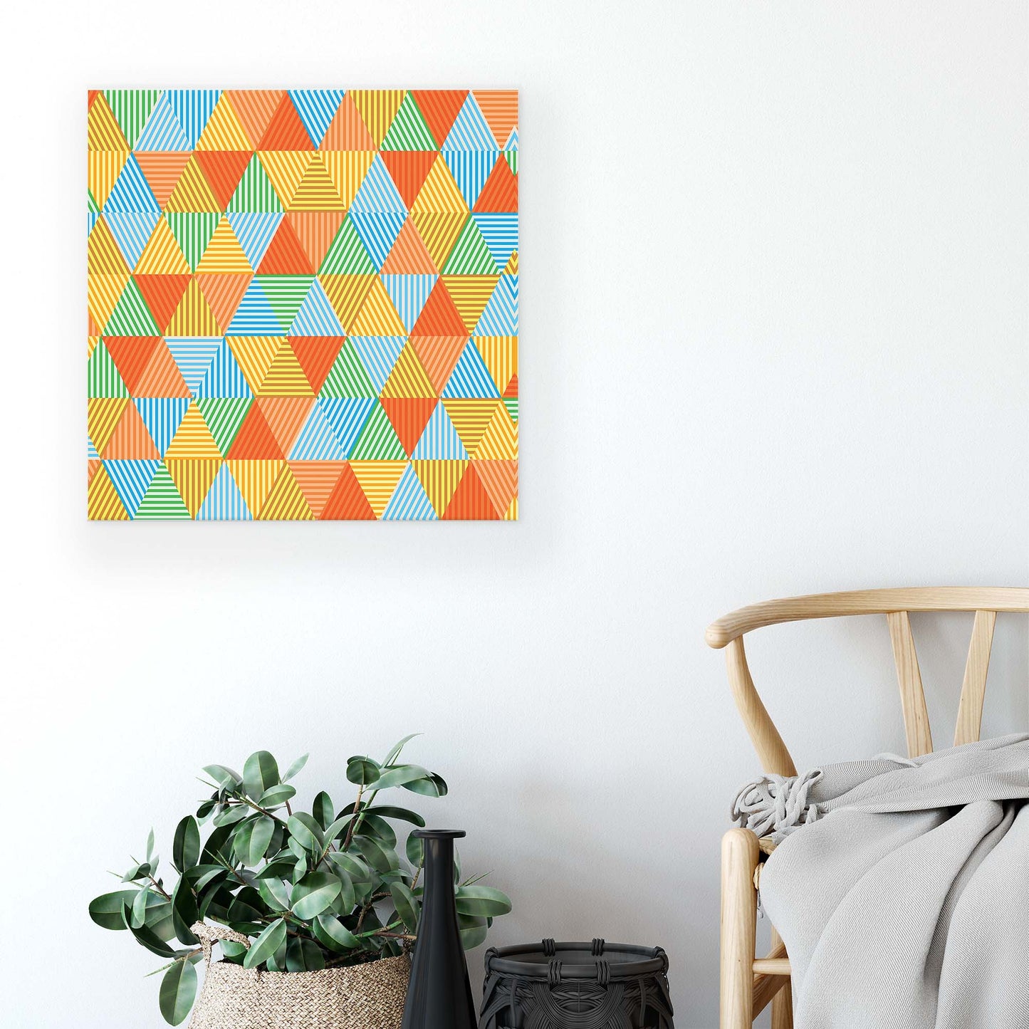 Geometric Canvas Photo Print - USTAD HOME