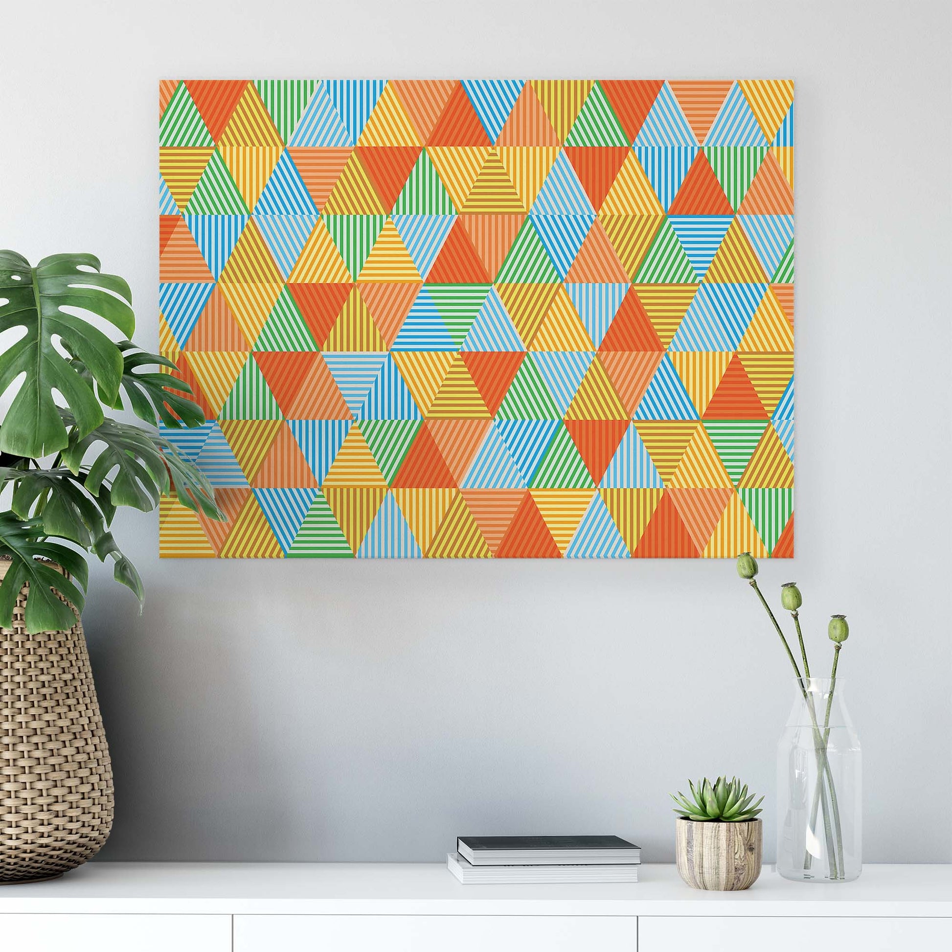 Geometric Canvas Photo Print - USTAD HOME