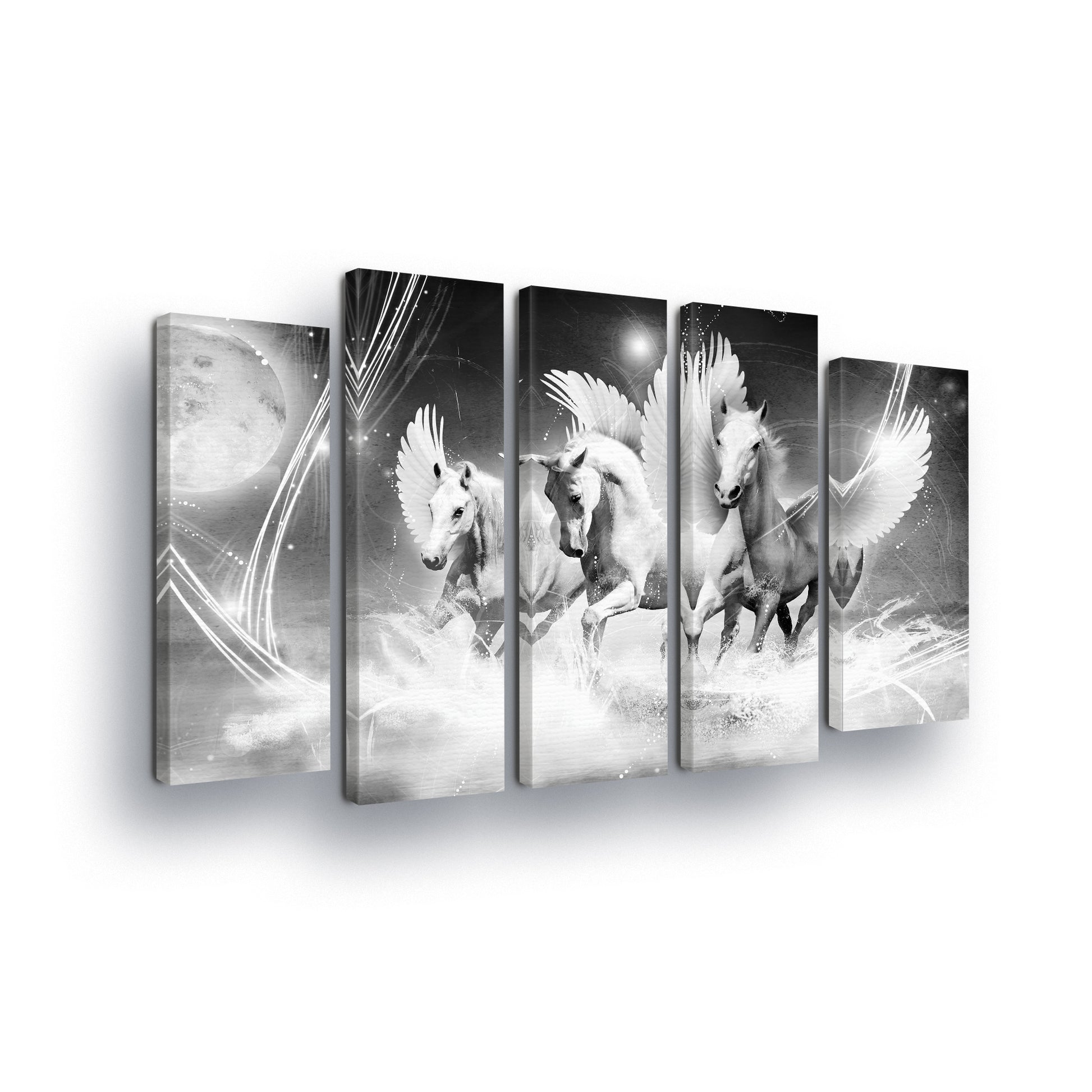 Horses & Unicorns Canvas Photo Print - USTAD HOME