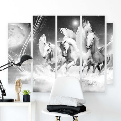 Horses & Unicorns Canvas Photo Print - USTAD HOME