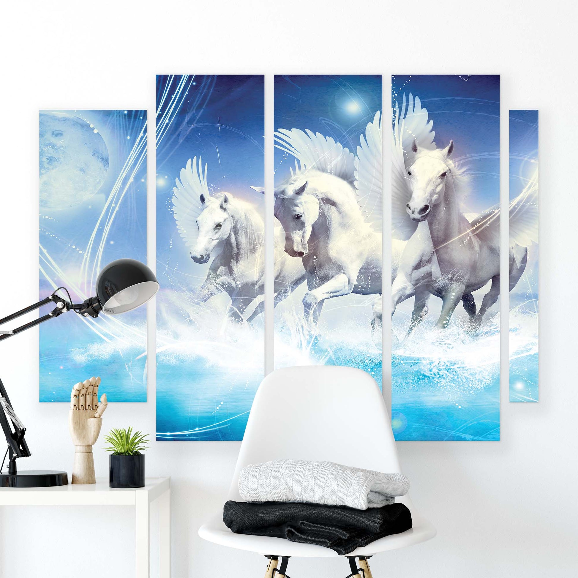 Horses & Unicorns Canvas Photo Print - USTAD HOME