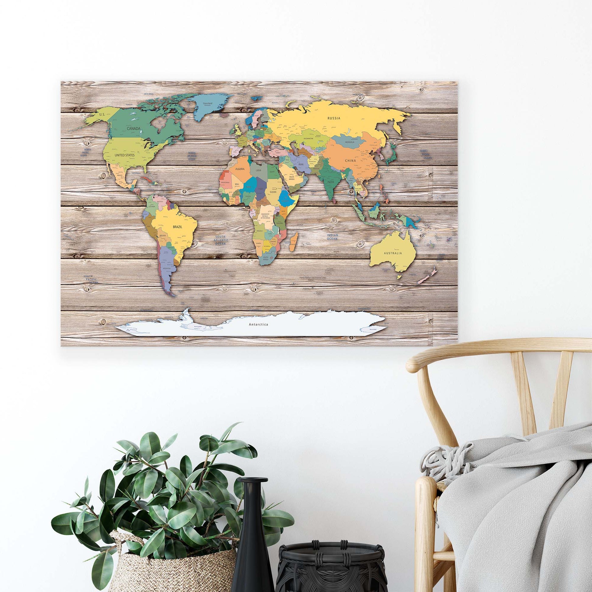 Maps Canvas Photo Print - USTAD HOME