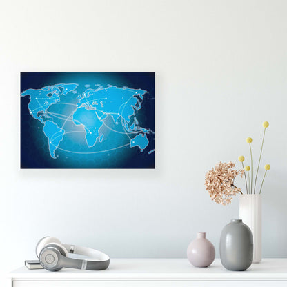 Maps Canvas Photo Print - USTAD HOME