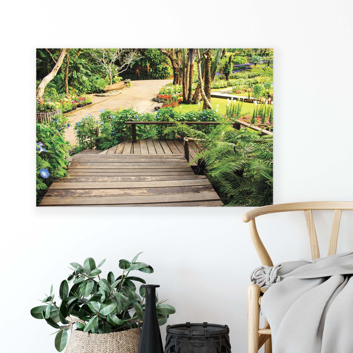 Gardens Canvas Photo Print - USTAD HOME