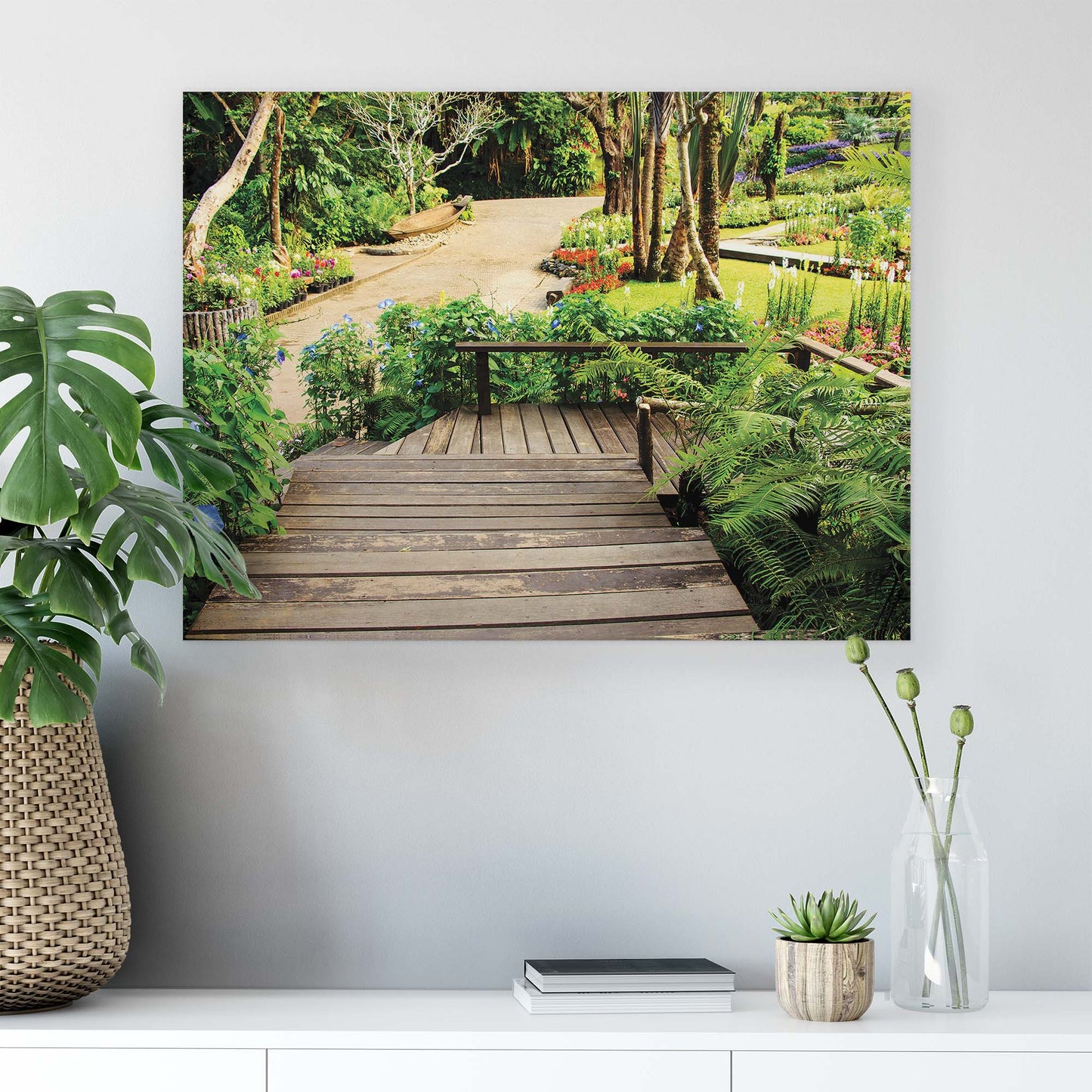 Gardens Canvas Photo Print - USTAD HOME