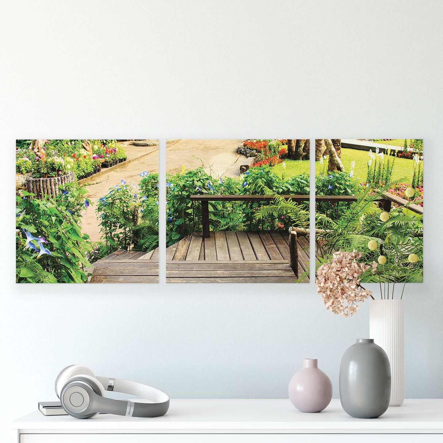 Gardens Canvas Photo Print - USTAD HOME