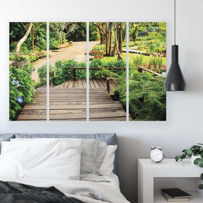 Gardens Canvas Photo Print - USTAD HOME