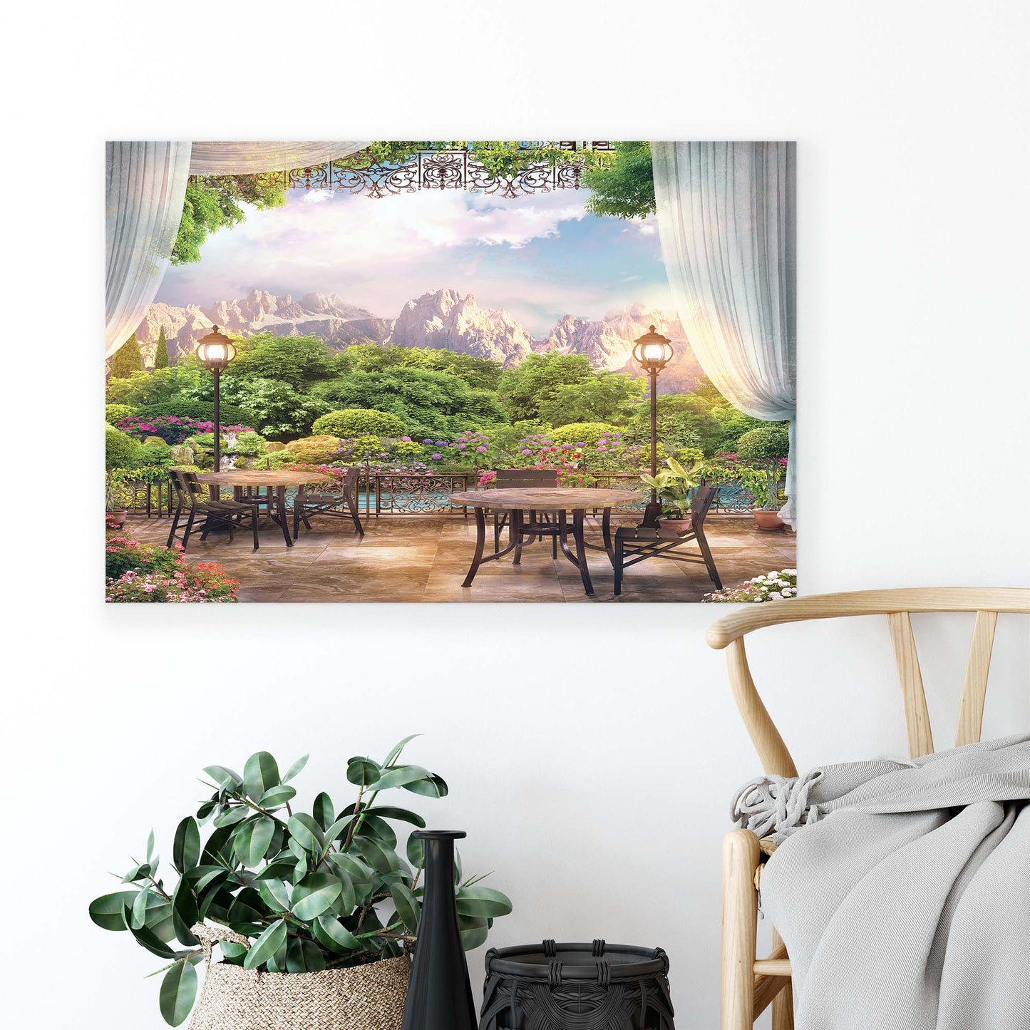 Gardens Canvas Photo Print