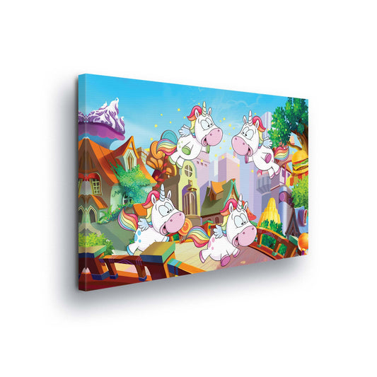 Horses & Unicorns Canvas Photo Print - USTAD HOME