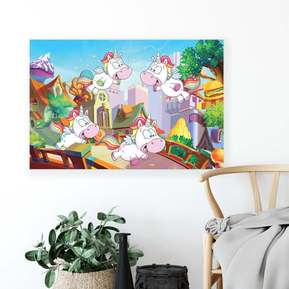 Horses & Unicorns Canvas Photo Print - USTAD HOME