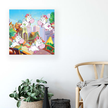 Horses & Unicorns Canvas Photo Print - USTAD HOME