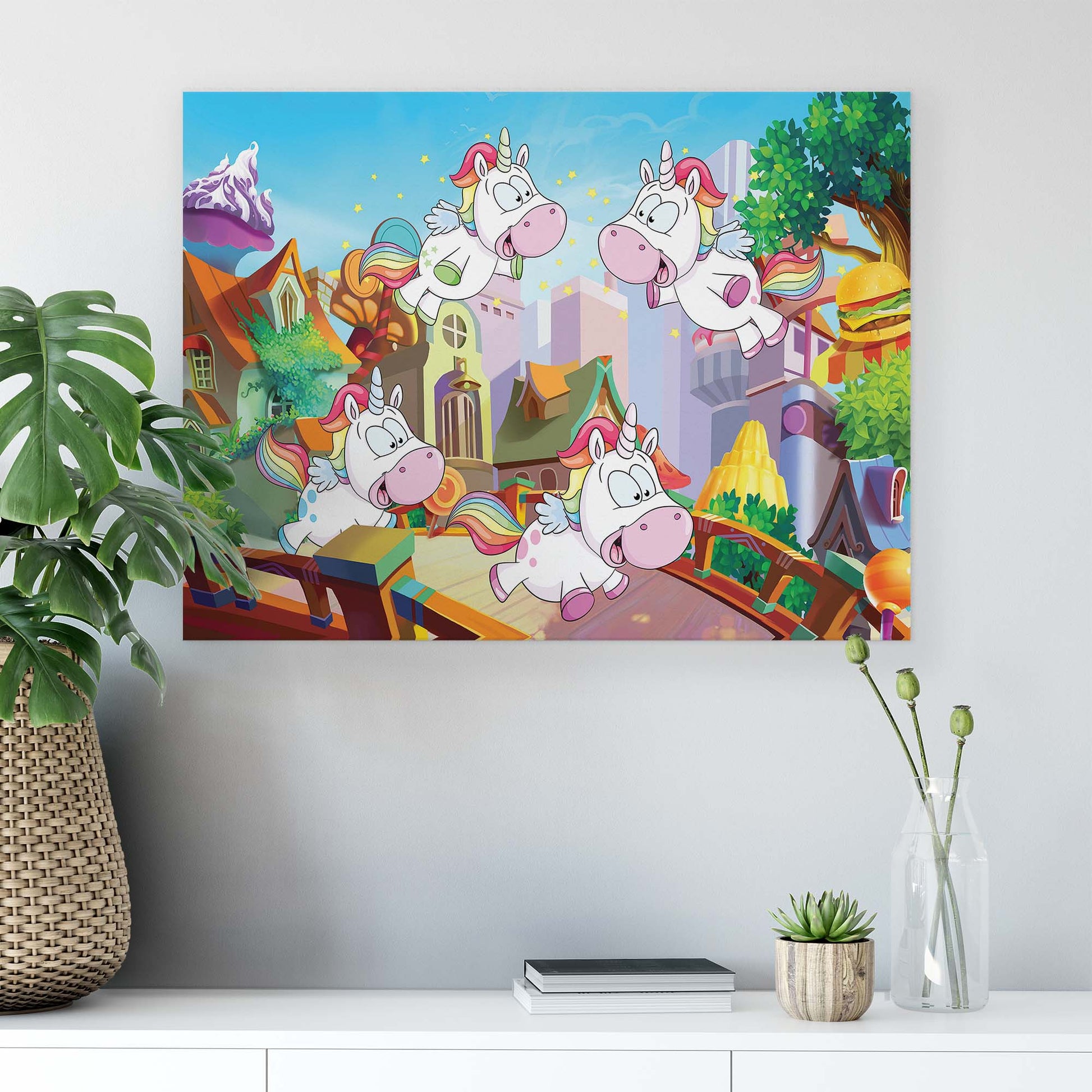 Horses & Unicorns Canvas Photo Print - USTAD HOME