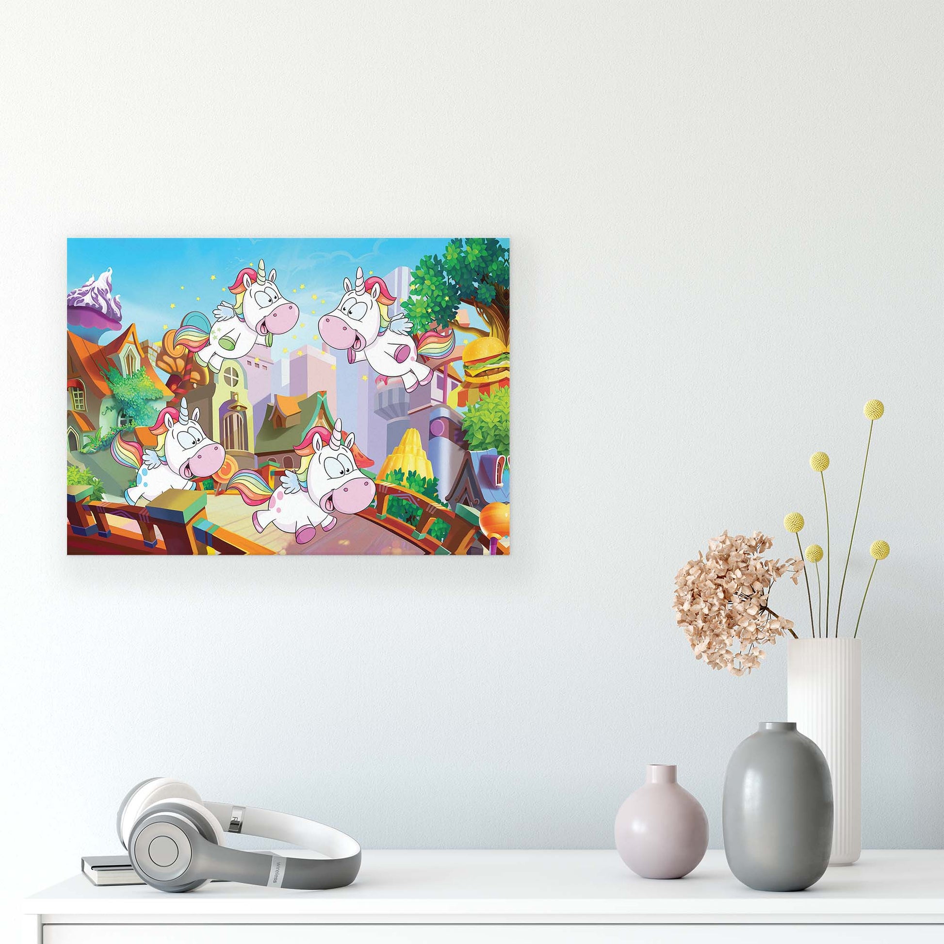 Horses & Unicorns Canvas Photo Print - USTAD HOME