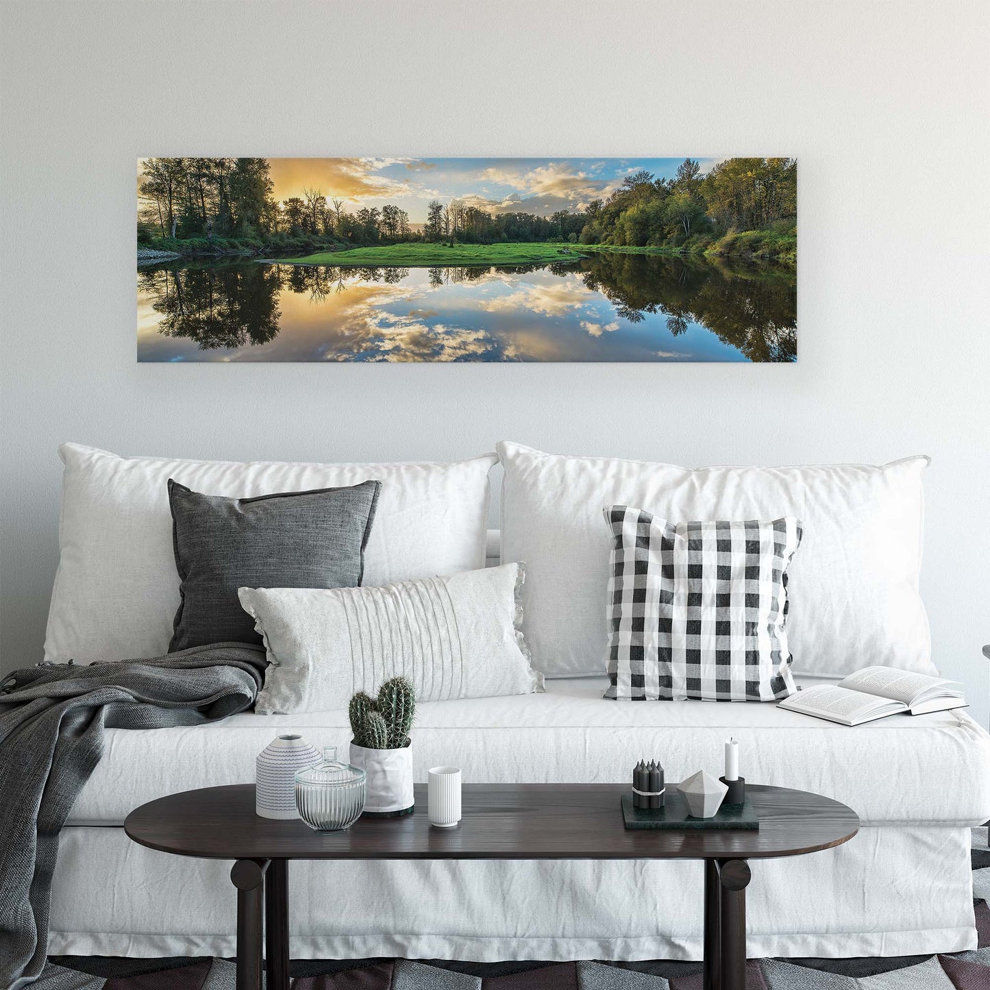 Lakes & Waterfalls Canvas Photo Print - USTAD HOME