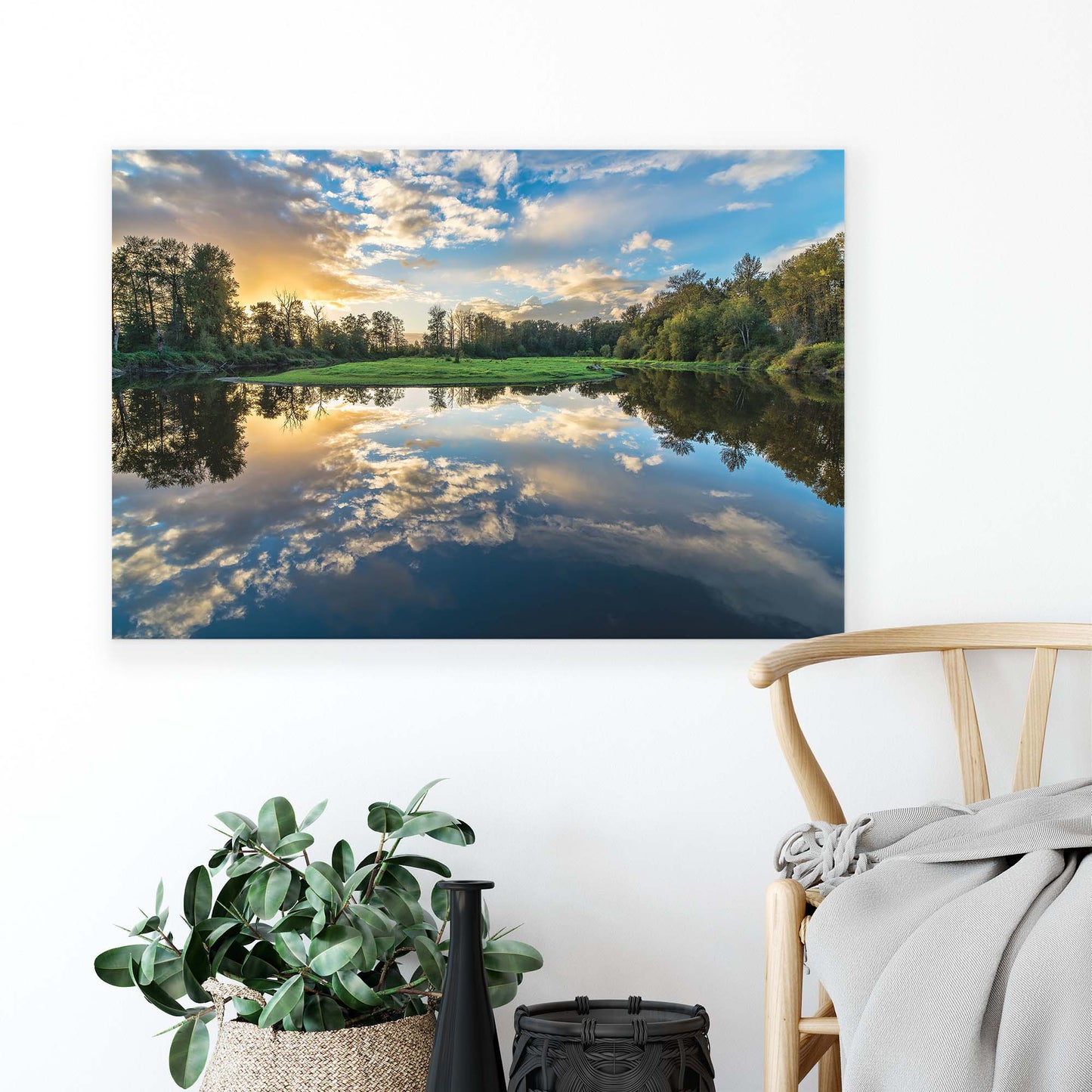 Lakes & Waterfalls Canvas Photo Print - USTAD HOME