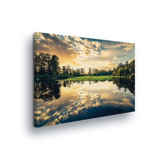 Lakes & Waterfalls Canvas Photo Print - USTAD HOME