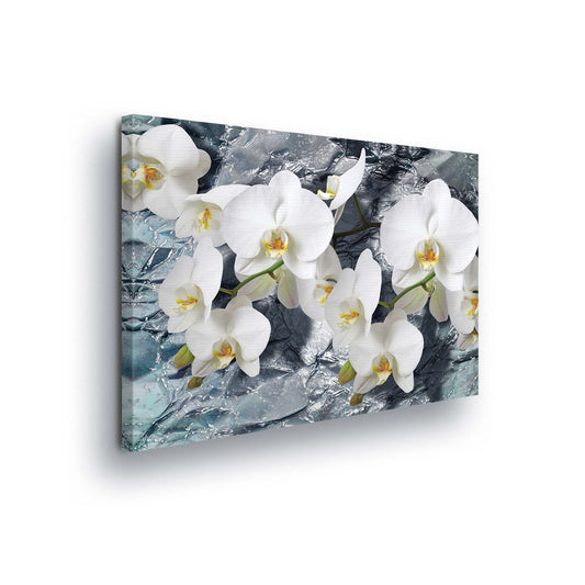 Modern Flowers, Nature, & Swirls Canvas Photo Print