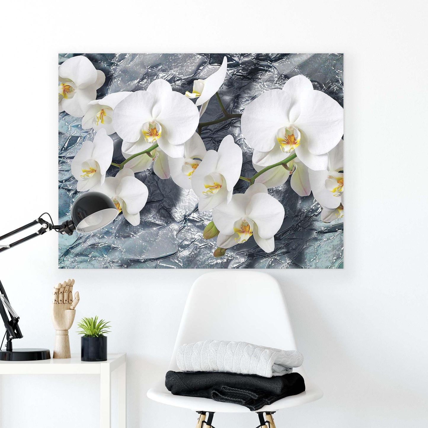 Modern Flowers, Nature, & Swirls Canvas Photo Print